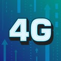 4G high speed internet technology. Vector illustration