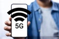 5G the high speed network Royalty Free Stock Photo