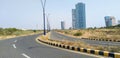 GANDHINAGAR, GUJARAT/INDIA - FEBRUARY 29, 2020: High-rise buildings at G.I.F.T. City.