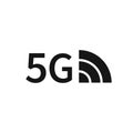 5g icon internet technology. Isolated vector illustration in flat