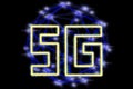 5G icon with network connection Royalty Free Stock Photo