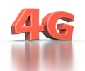 4G icon. Wireless communication concept