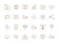 5g icons. Internet mobile safety wireless 4g signal telecommunication new technology free wifi vector symbols