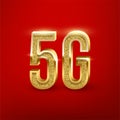 5G Internet connection 3D illustration Royalty Free Stock Photo