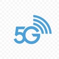 5G internet network vector logo icon