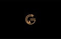 G letter linear shape luxury flourishes ornament logotype