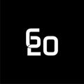 G20 Letter and Number icon isolated on dark background