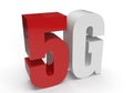 5g logo. Controversial new generation of ultra high-speed mobile network