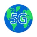 5g logo sign vector template