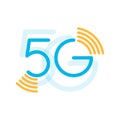 5g logo sign vector template