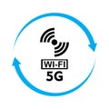 5g logo sign vector template