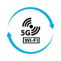 5g logo sign vector template