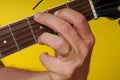 G Major guitar chord Royalty Free Stock Photo