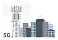 5G mast base station in innovative smart city