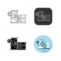 5g mobile signal icons set Royalty Free Stock Photo