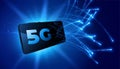 5G mobile technology fifth generation telecom network background
