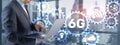 6G Modern Industry High Speed Communication Technology. Royalty Free Stock Photo