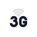 3g network connection flat icon