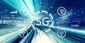 5G network with high speed motion blur