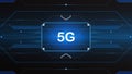 5G network technology background concept. 5G wireless Wi-fi connection internet, data, Royalty Free Stock Photo