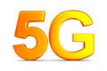 5g network on white background. Isolated 3D illustration