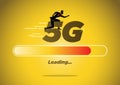 5G network wireless technology vector concept