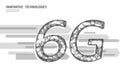 5G new wireless internet wifi connection. Big data binary code flow numbers. Global network high speed innovation Royalty Free Stock Photo