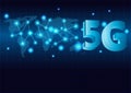 5G new wireless internet wifi connection.  Global network high speed innovation connection technology. Royalty Free Stock Photo