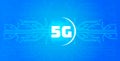 5G online communication network wireless systems connection concept fifth innovative generation of high speed internet