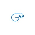 G plus connection logo