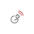 G plus connection logo