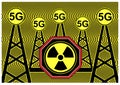 5G radiation health risk Royalty Free Stock Photo