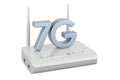 7G router, internet concept. 3D rendering