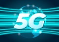 5G Speed new wireless internet wifi global connection.