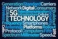 5G Technology Word Cloud Royalty Free Stock Photo