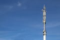 5G telephone and telecommunication antennas Royalty Free Stock Photo