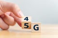 5G 5th Generation network connecting technology future global Royalty Free Stock Photo