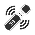 3G usb modem vector