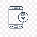 2g vector icon isolated on transparent background, linear 2g transparency concept can be used web and mobile