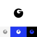 G vector. Minimalism logo, icon, symbol, sign from bold letters g.