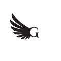 G wing letter logo design concept