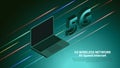 5G wireless network technology communication background Royalty Free Stock Photo