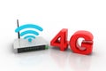 4G and wireless router