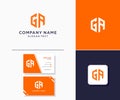 GA modern logo initials hexagon monogram. used for brand identity