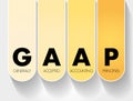 GAAP - Generally Accepted Accounting Principles acronym, business concept background