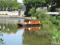 Gabare on the Erdre Royalty Free Stock Photo