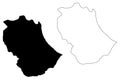 Gabes Governorate Governorates of Tunisia, Republic of Tunisia map vector illustration, scribble sketch Gabes map