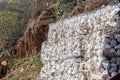 Gabion wire mesh Royalty Free Stock Photo