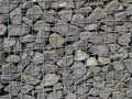 Gabion iron mesh net with heavy stones