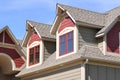 Gable Dormers on Residential Home Royalty Free Stock Photo